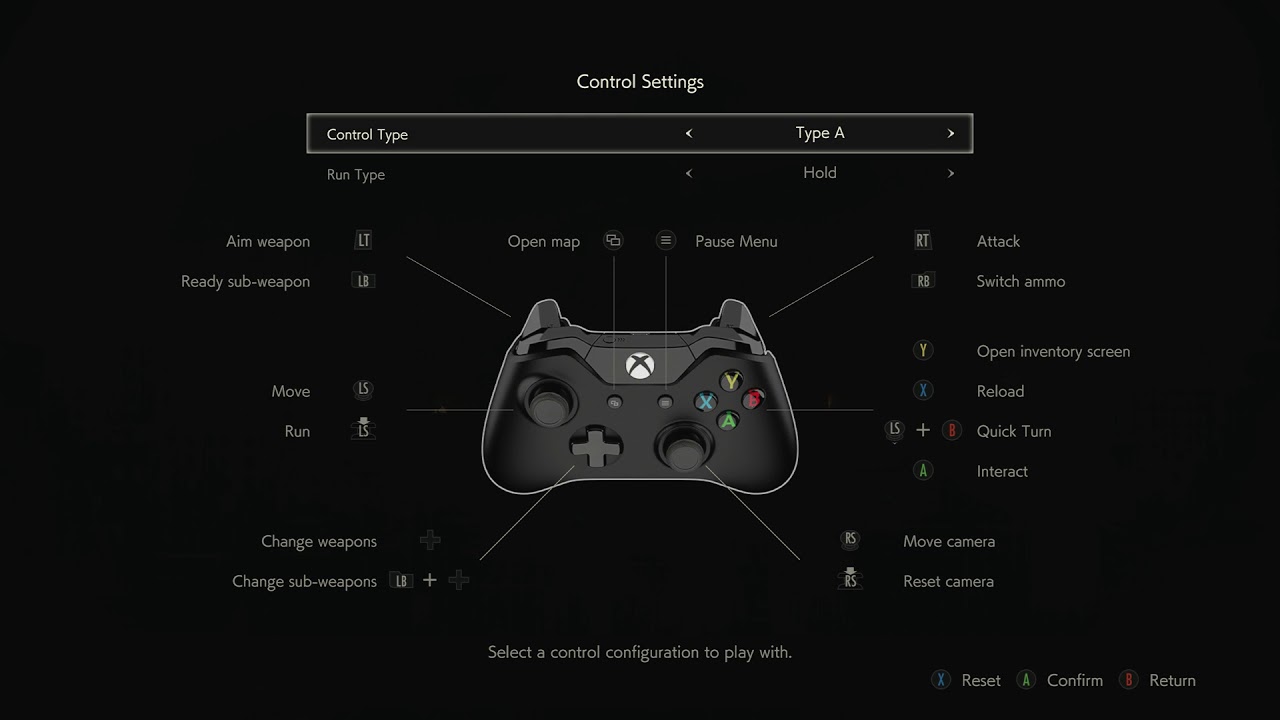 Resident Evil 2 "1 Shot Demo" Xbox One X Controller & Run Types Settings  Button Loadouts (2019) - YouTube