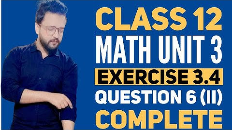 Class 12 Exercise 3.4 Q6 ii complete unit 3 First Principle Method rule new mathematic bookSindh