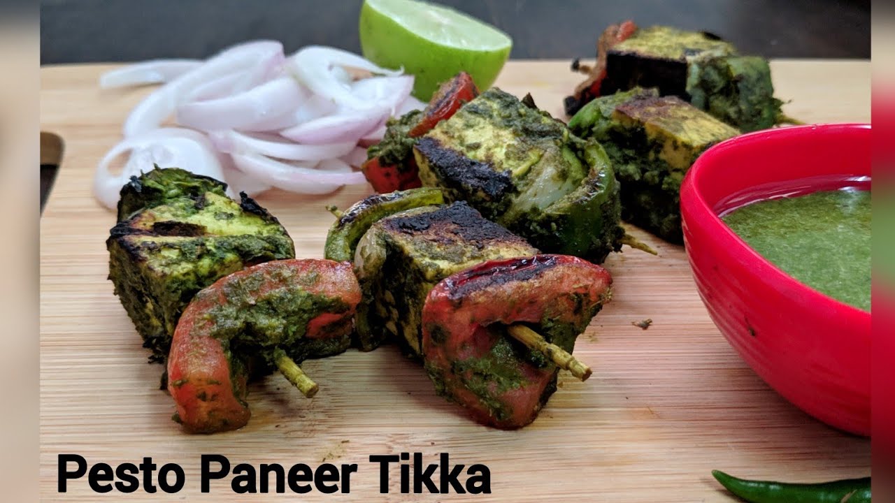 Pesto Paneer Tikka Exotic Starter Grilled Pesto Paneer Low carb