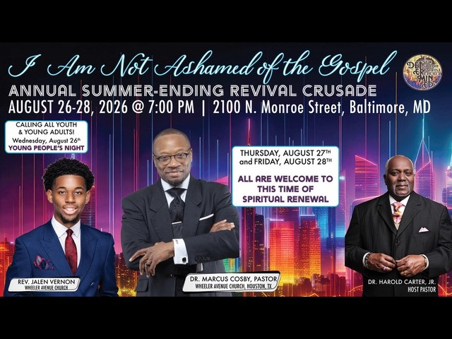 Daniel Answered! | Dr. Marcus D. Cosby | August 28, 2026 | Summer Ending Revival