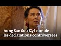 Aung san suu kyi cumule les dclarations controverses