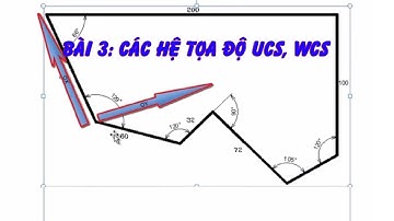 Bài 3: Các hệ tọa độ trong AutoCAD WCS, UCS, DECAC | Học tốt AutoCAD