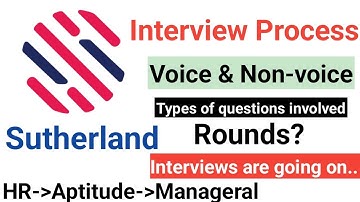 Sutherland interview experience || Voice & Non-voice || Walkin drives are going on.. || Must watch