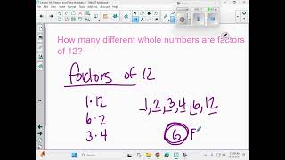 Saxon Math - Course 1 - Lesson 19 - Factors and Prime Numbers