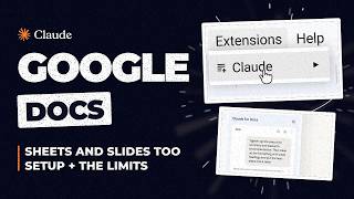 Claude for Google Workspace Is Out: Claude in Google Docs, Sheets & Slides (Setup + Limits)