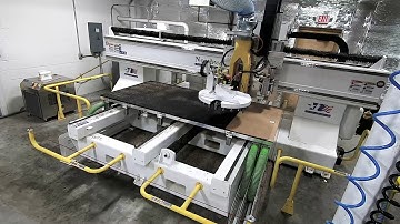 Road case for JBL speakers getting made on the Northwood CNC