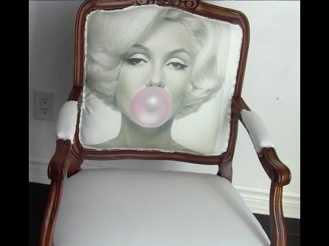 Diy How To Upholster A Chair Marilyn Monroe Image Youtube