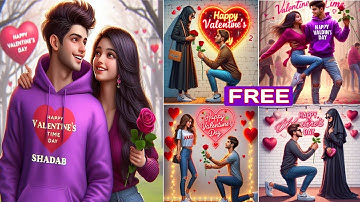 How to create 3D Ai Couples happy Valentine