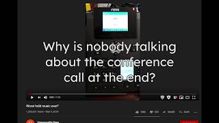 Worst hold music ever secret conference call!