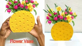 Easy Pineapple Shape Vase Making At Home | how to make flower vase | Diy Amazing Flower Vase