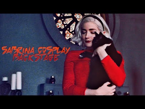 » chilling adventures of sabrina cosplay photoshoot backstage