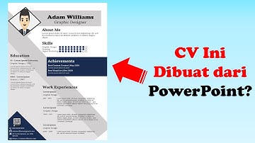 Cara Membuat CV Keren di PowerPoint | CV Lamaran Kerja | Desain Powerpoint Official