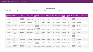 Dataset With Filters