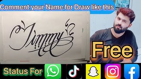 Jimmy Name Signature Calligraphy Status Short Video  | #howtodraw #sketching  #jimmy