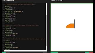 High Capacity Forklift - Heavy Conatiner Handler In Python Turtle