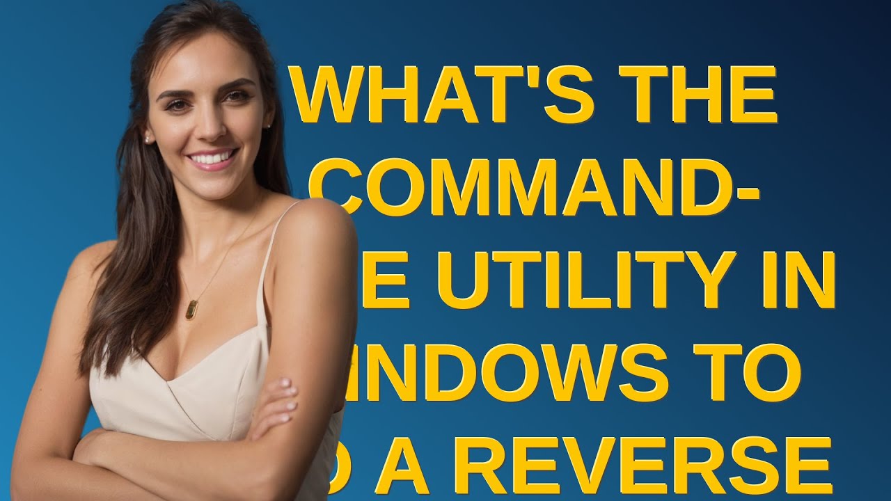 What's the command-line utility in Windows to do a reverse DNS look-up?