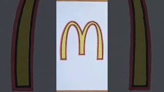 McDonalds || How to draw McDonalds logo atep by step #shorts