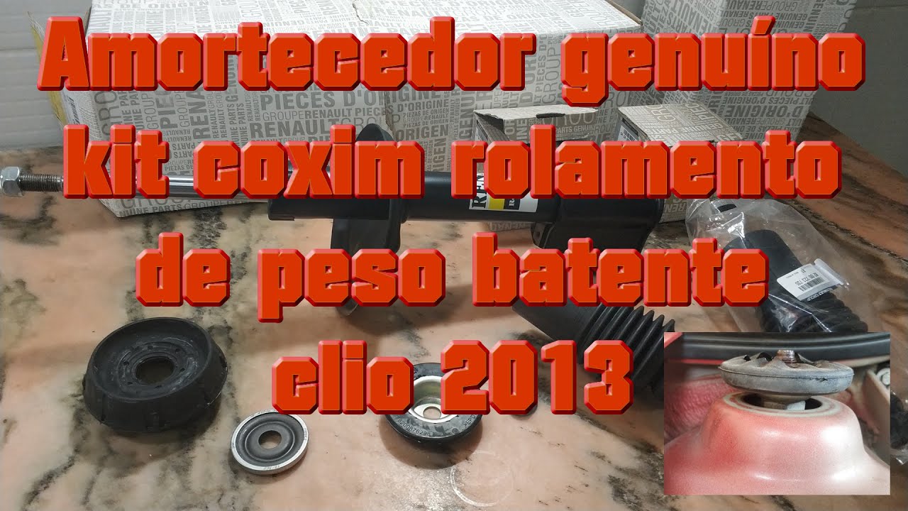 Amortecedor genuíno kit coxim rolamento de peso batente clio 2013