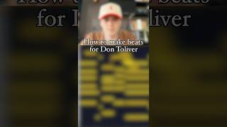 Making beats for Don Toliver