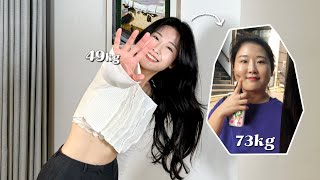 (ENG) NO gym -53lb🔥 My diet tip!! 45 Questions! (diet story)