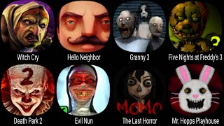 Witch Cry, Hello Neightbor, Granny 3, Death Park 2, Evil Nun, The Last Horror, Mr.Hopp's Playhouse screenshot 5