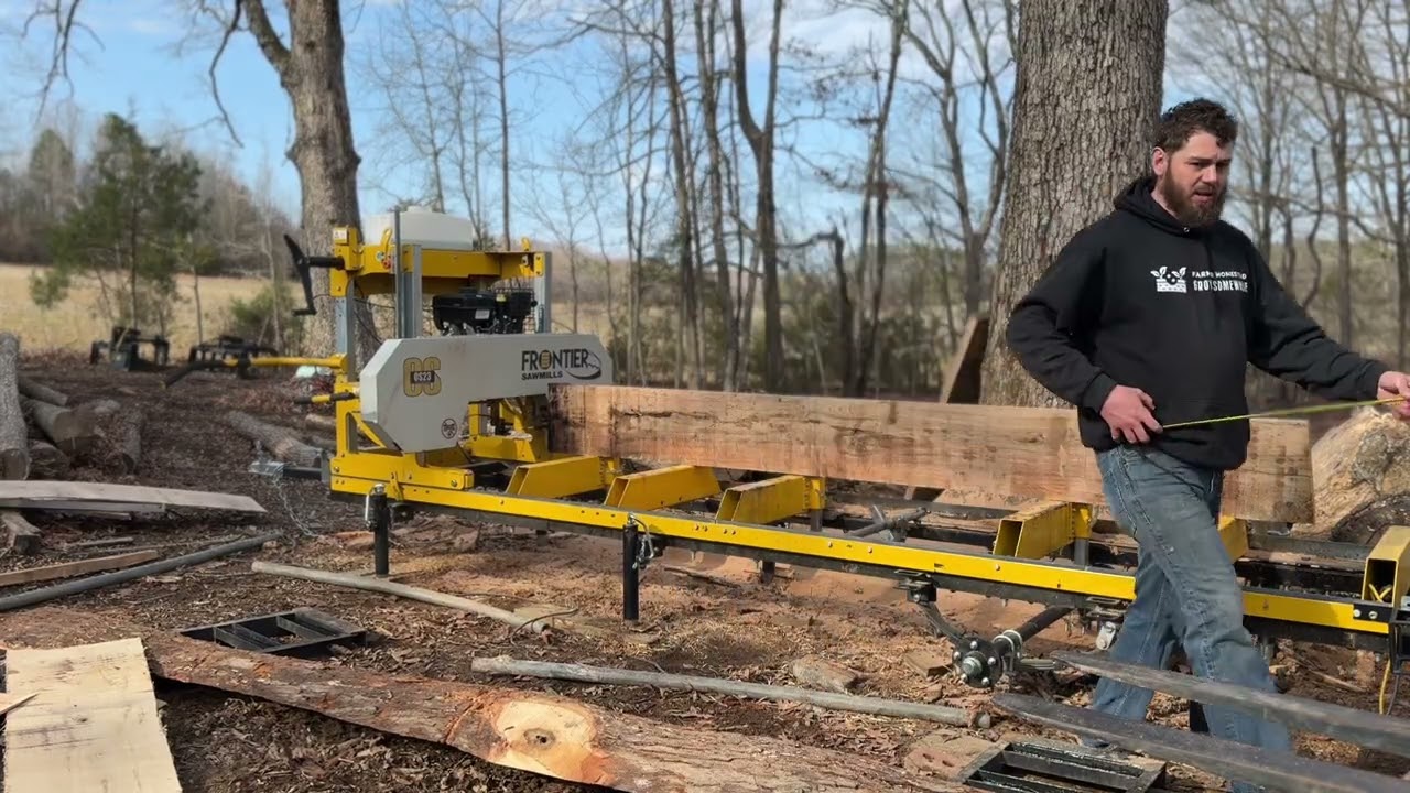 Trying to finish the siding on the pole barn 
