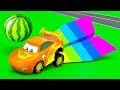 Little Cars City Stories - A Dangerous situation with a Huge Watermelon