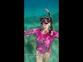 she has a new pink sparkly wetsuit from truedive and wanted to show it off while playing in the sand