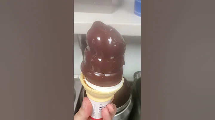 Chocolate Dq Dip cone.