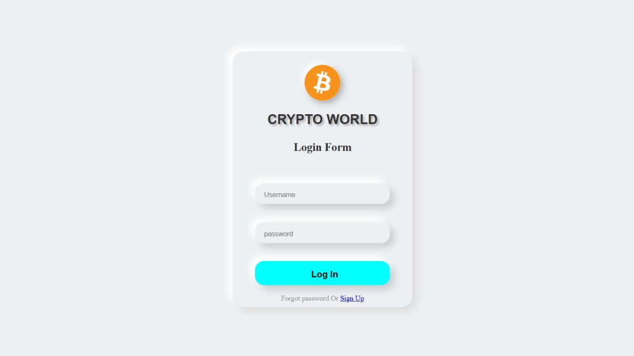 How to Create Responsive Login Form Design Using HTML CSS | Neumorphism ...
