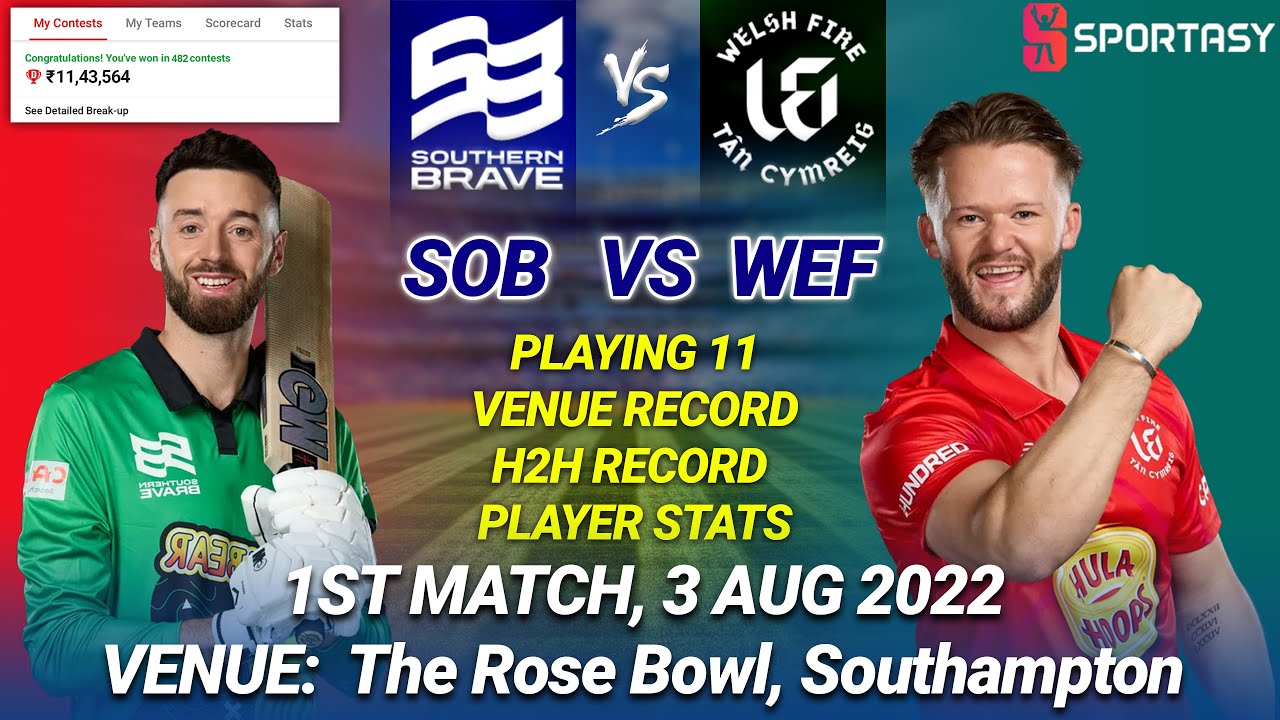 SOB vs WEF LIVE Team | SOB vs WEF Prediction | SOB vs WEF Live | Match 1