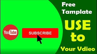 ⭐⭐⭐ Top 3 || Subscribe button green screen HD || Pop-up button || Green Screen Animation HD