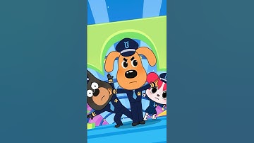 Sheriff Labrador Police Obstacle Challenge #kidscartoon #shorts