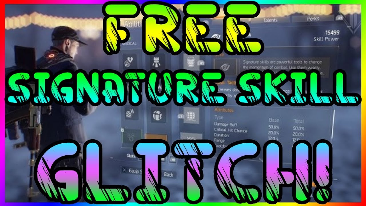 NEW! FREE Signature Skill GLITCH | The Division | How to Unlock ANY Signature SKILL | FREE GLITCHES