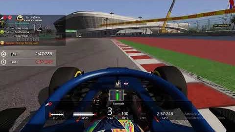 Assetto Corsa World Record: 2018 RSS Formula 2 V6 at Sochi Autodrom