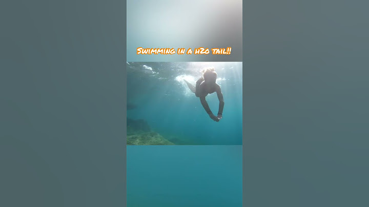 Swimming in a h2o just add water mermaid tail!