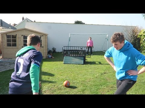 GARDEN FOOTBALL CHALLENGES!!