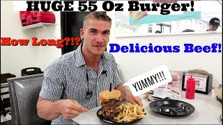 HWY 55 BURGER CHALLENGE! HUGE Delicious Burger Challenge 2018 - Stay safe NC!!