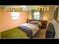 Bedroom makeover start to finish  diy renovation