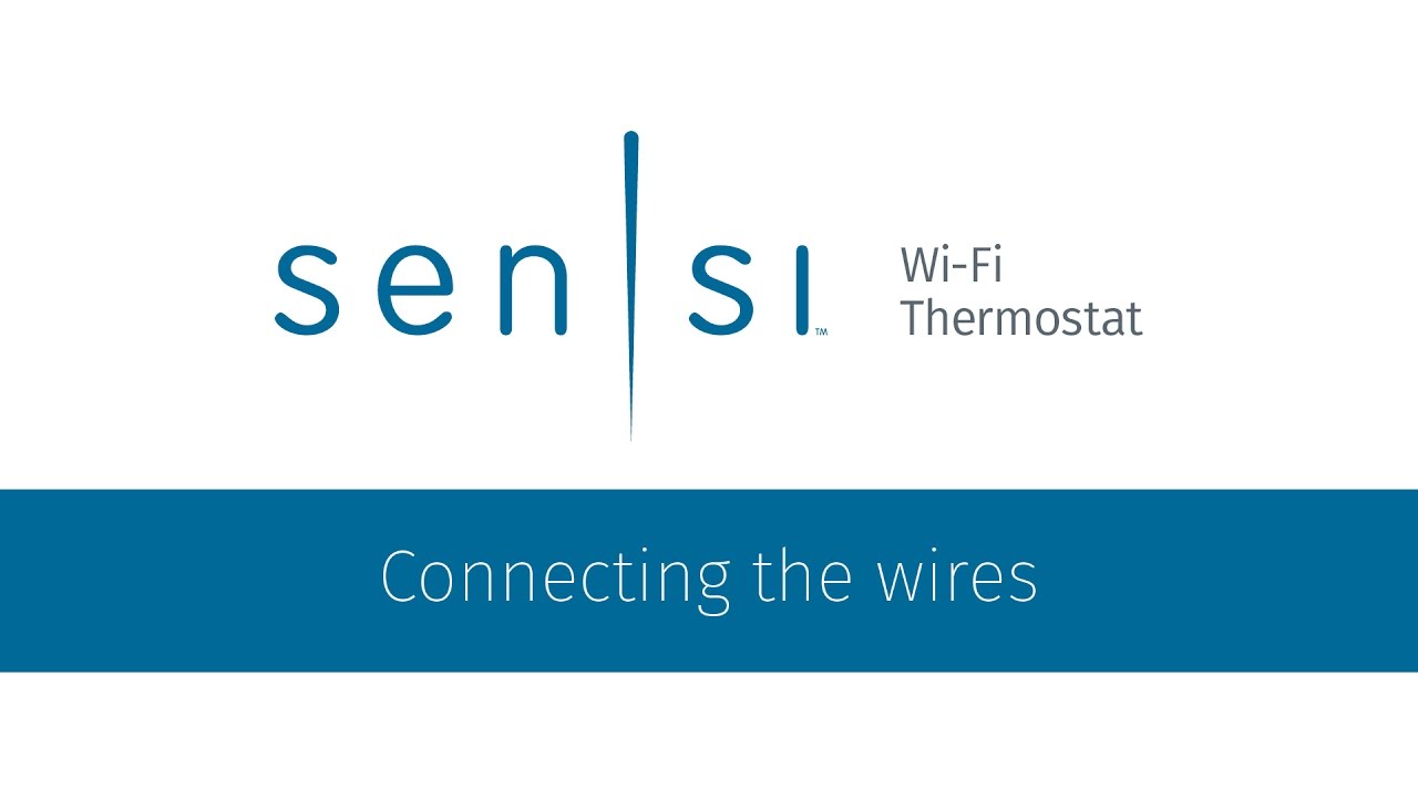 Connecting the wires to your Sensi™ WiFi Thermostat YouTube