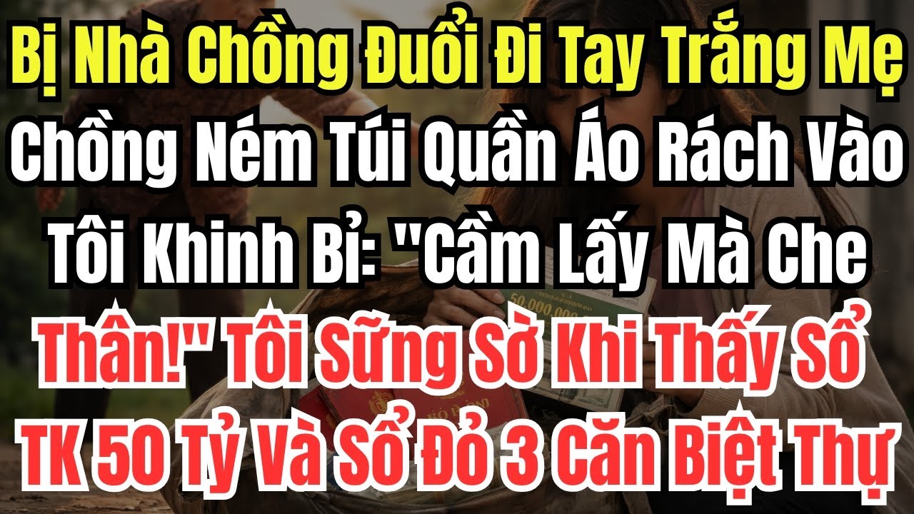 Bị Nhà Chồng Đuổi Đi Tay Trắng, Mẹ Chồng Ném Túi Quần Áo Rách Xuống Chân Tôi Khinh Bỉ, 