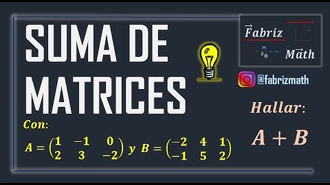Suma de matrices, ejercicio