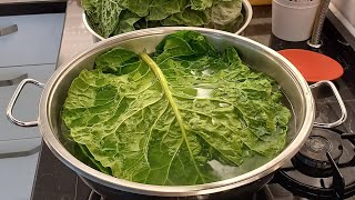 BUZLUKTA SARMALIK KARA LAHANA YAPRAKLARI NASIL SAKLANIR‼️