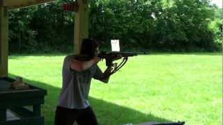 Sa M1A M14 Standard 22 Inch Shooting At Steel