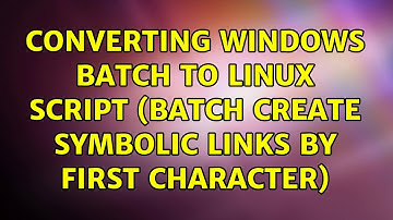 Converting Windows batch to Linux script (Batch create symbolic links by first character)