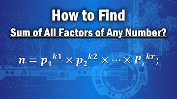 Number of Factors and Sum of factors of a number