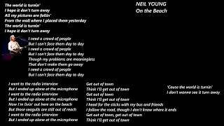 # 22 song+lyrics on the beach neil young