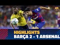 HIGHLIGHTS  FC Barcelona  Arsenal 2 1  Gamper Trophy