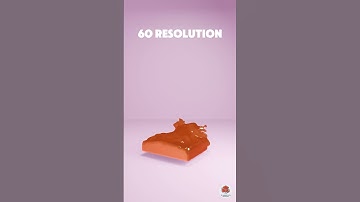 Fluid simulation in orange juice...💦