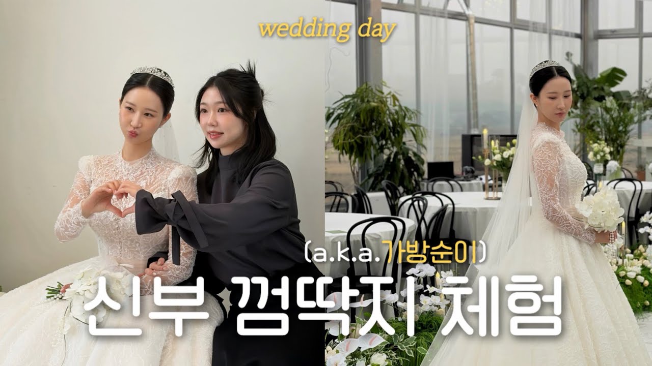 결혼식 가방순이 vlog •• 스냅잡가 일수도..?👰🏻 | 하우스웨딩 | 하객룩 | 하객 메이크업 | 일상 브이로그